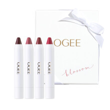 Ogee Tinted Sculpted Lip Oil - Blossom 4 Piece Gift Set - Made with 100% Organic Coconut Oil Jojoba Oil and Vitamin E - Best as Lip Balm Lip Color