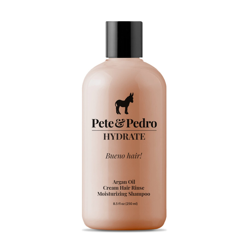 Pete & Pedro Hydrate - Hydrating Argan Oil Shampoo For Men & Women | Moisturizing Shampoo For Dry & Fragile Hair | As Seen On Shark Tank 8.5 Oz.