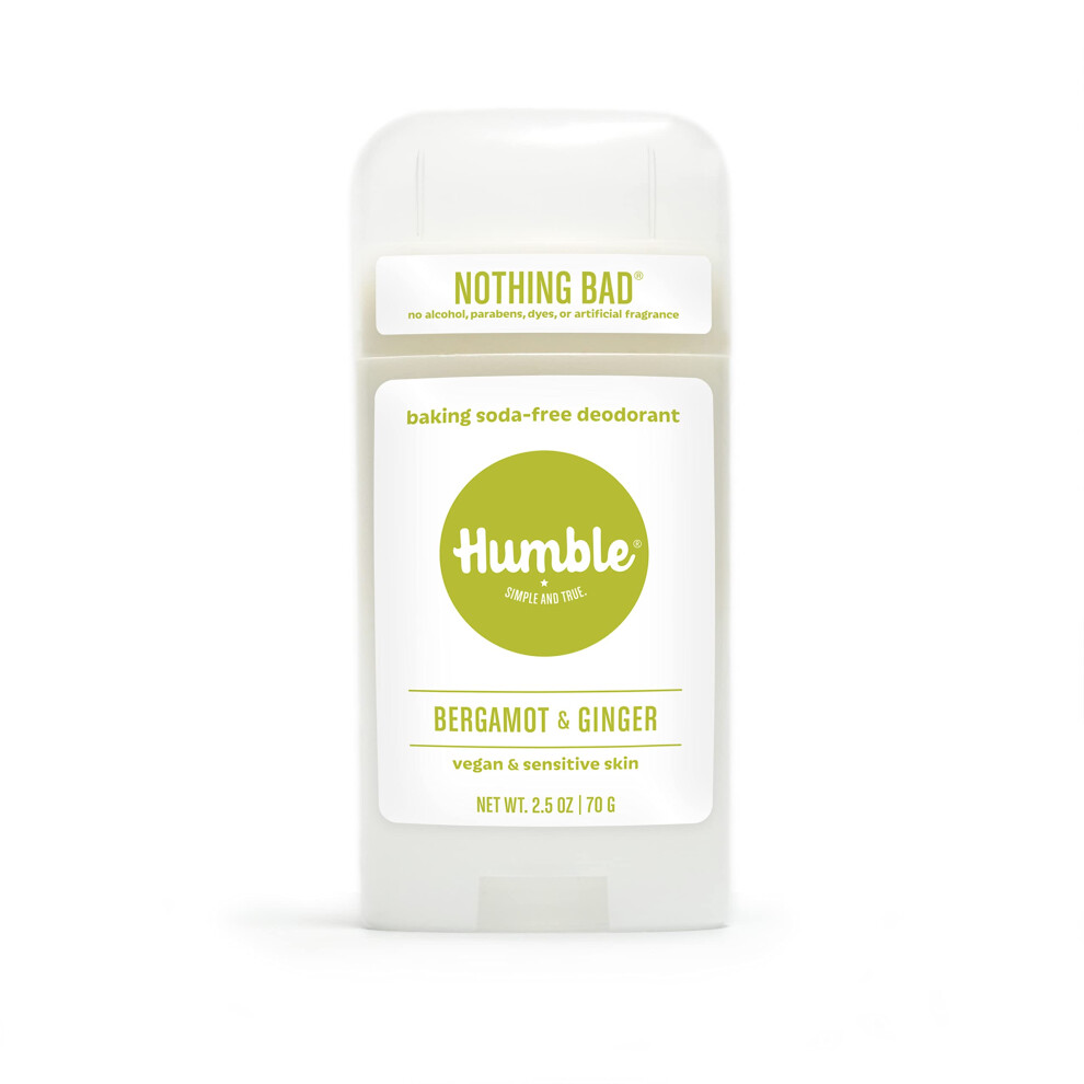 Humilde, Sencillo Y Tr Humble Brands Aluminum-Free Deodorant Vegan And Cruelty- Free Formulated For Sensitive Skin Bergamot & Ginger 2.5 Ounce (Pack Of 1)