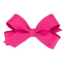 Wee Ones lnyok klasszikus Grosgrain hajmasnija, sima burkolattal, WeeStay hajcsattal, kzzel ksztett apr mretu masni megdbbento rzsaszn
