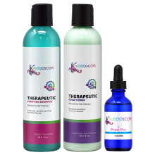 Kaleidoscope Therapeutic Shampoo 8oz balsam 8oz och Miracle Drop 2oz paket