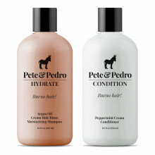 Pete & Pedro HYDRATE en CONDITION Haarverzorgingsset | Argan Olie Shampoo en Pepermunt Conditioner voor Mannen & Vrouwen