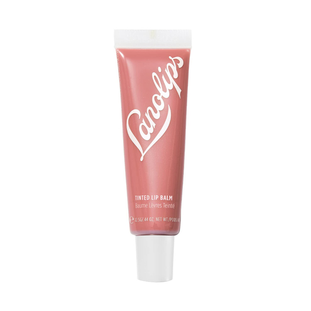 Lanolips Tinted Balm Perfect Nude - Moisturizing Lip Tint With Lanolin And Gloss For Shiny Hydrated Lips - Hydrating Lip Balm For Dry Lips (12.5G
