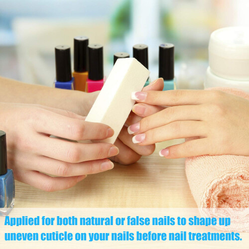 20 Pack Buffer Sanding Block Nail Buffer Block Files Grit Dense Sponge Nail Tips Tool (White) 1
