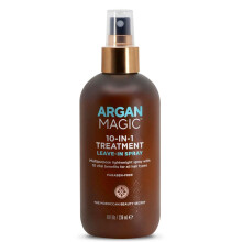 Argan Magic 10 in 1 Hair Treatment & Stylizing Multipurpose Leave in Spray for all Hair Types | Made in USA | Paraben Free | Cruelty Free (8 oz)
