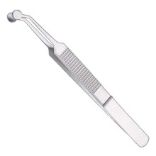 Pinzette per massaggio delle palpebre ZGORENDZ Premium in acciaio inossidabile Arita Tauber per ghiandole di Meibomio - Punta rotonda.