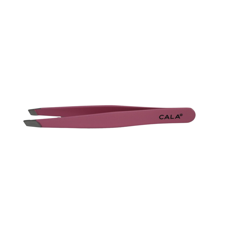 Cala Pink Pro Slanted Tweezers