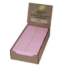 Rose Scented Natural Soap Bars (12 Bars) 3.5oz Moisturizing French Triple Milled Soap Bars Enriched with Shea Butter - Pure Plant Oil Bath & Bod