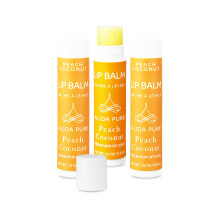 ALIDA PURE Peach Coconut Lip Balm Collection Vegan Lip Balm Set Lip Balm Beeswax Free with Avocado Oil Organic Jojoba Oil and Vitamin E Natura