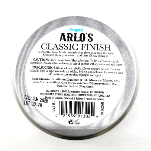 Arlo's Pomade - Classic 3 ounce 1