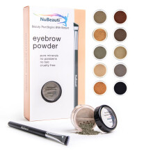 Termszetes szemldkpder szemldk kszlet - Mica Brow Powder szemldk sminkkszlet professzionlis szgletes szemldkecsettel - 10 termszetes