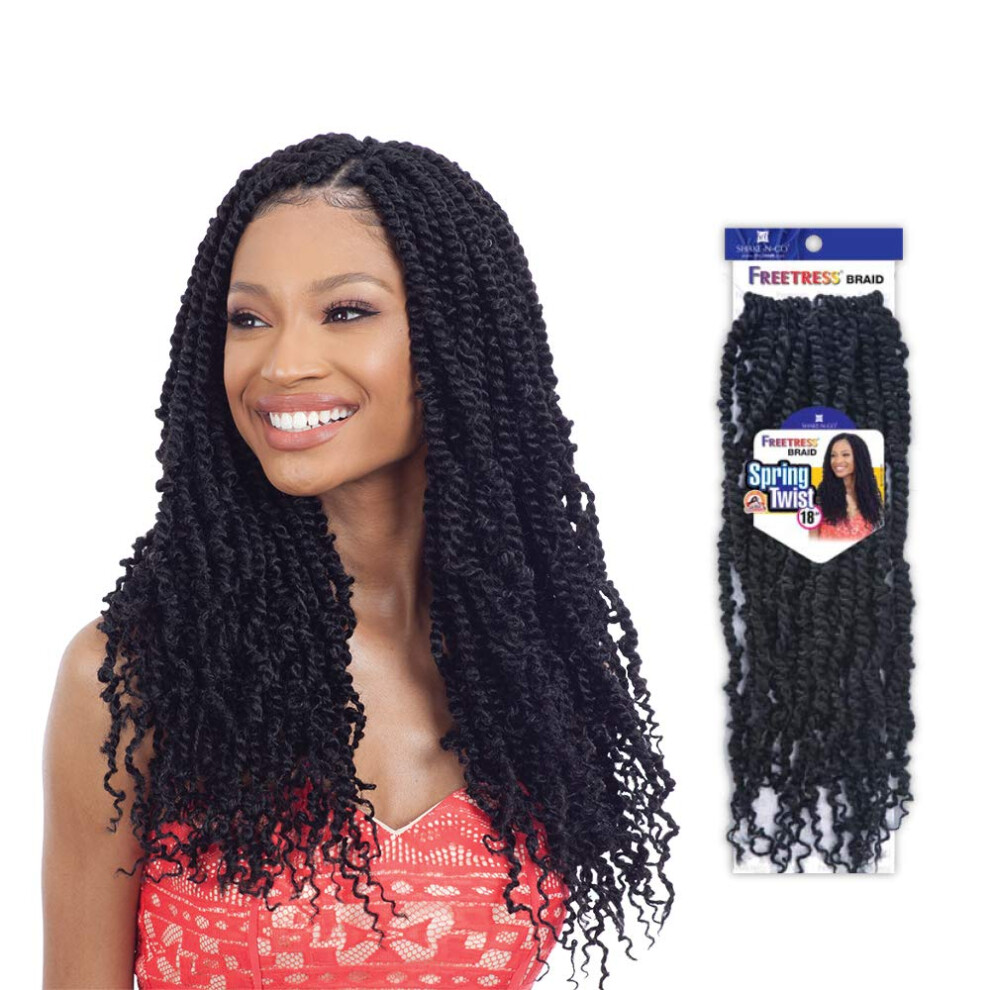 Vrkoce Freetress Unisex Not,Specified Multi Pack Deals! Freetress Crochet Braids Spring Twist 18"""" (1-Pack Caramelt)