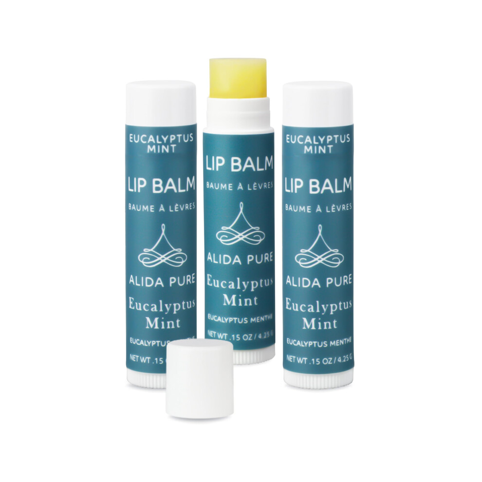 Ren Enkel Alida Pure Eucalyptus Mint Lip Balm Collection Vegan Lip Balm Beeswax Free With Avocado Oil Organic Jojoba Oil And Vitamin E Natural Moisturize