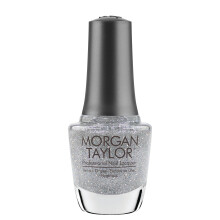 Lak na nechty Morgan Taylor (Water Field) Silver Sparkle Nail Polish Nail Polish na prstoch Dlhotrvaj ci lak na nechty Strieborn lak na nechty n