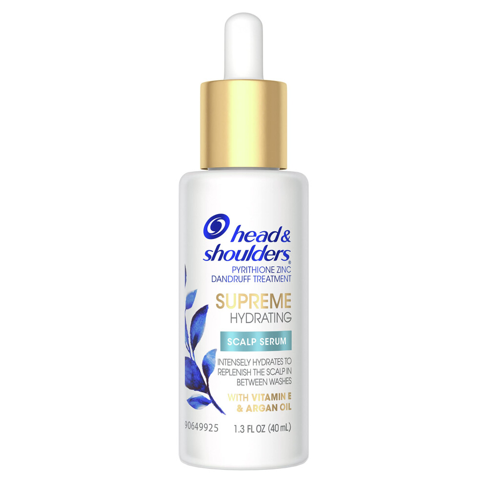 Head & Shoulders Supreme with Argan Oil and Vitamin E  Hydrating Scalp Serum  Fresh  1.3 Fl Oz