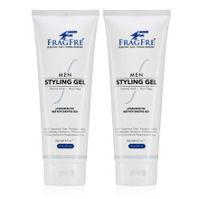 FRAGFRE Frfi Hajformz Gl illatmentes 8 oz (2 csomagos ajndk szett) - Kiegyenslyozott pH-rtk rzkeny boru frfiak szmra - Nem tl feszes v