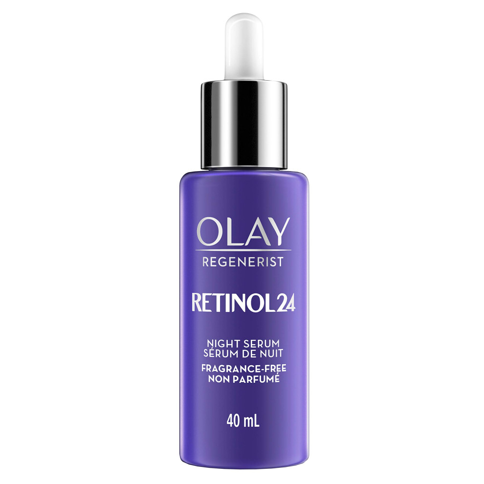 Olay regenerist retinol 24 night serum fragrance free  Unscented  1.35 Fl Oz
