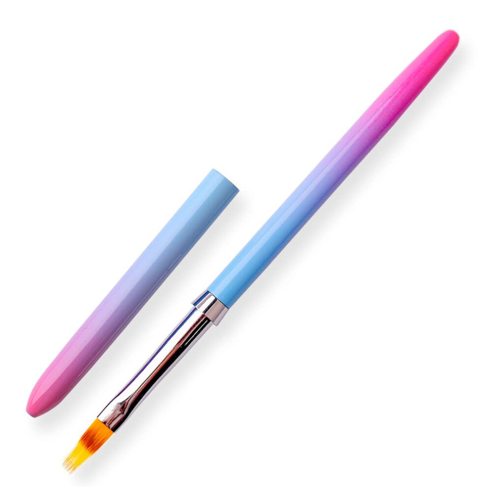 SILPECWEE 1 pinceau    ongles acrylique d  grad   Kolinsky avec manche en gel UV et stylo    dentelle pour nail art, outils de manucure et de salon