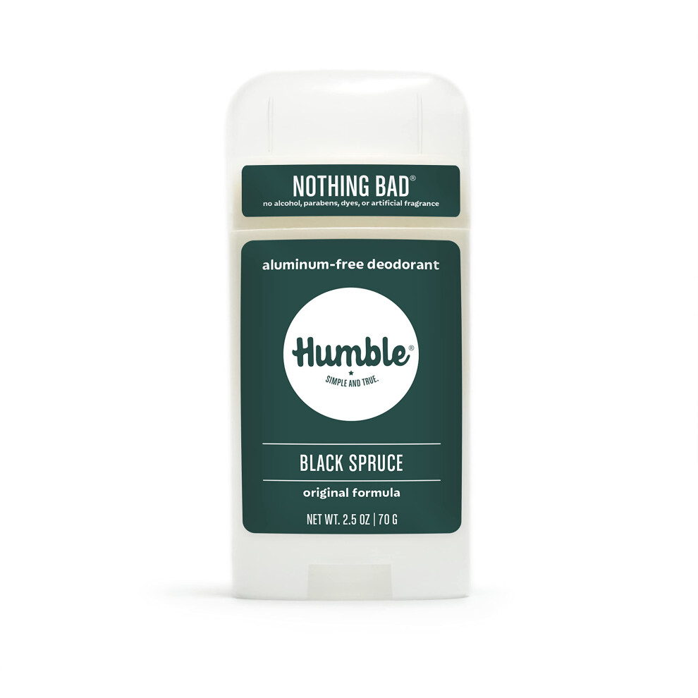 Humilde, Sencillo Y Tr Black Humble Brands Original Formula Aluminum-Free Deodorant. Long Lasting Odor Control With Baking Soda And Essential Oils Spruce Pack Of 1