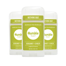 Desodorante HUMBLE BRANDS de f rmula original sin aluminio. Control de olores duradero con bicarbonato de sodio y aceites esenciales de bergamota