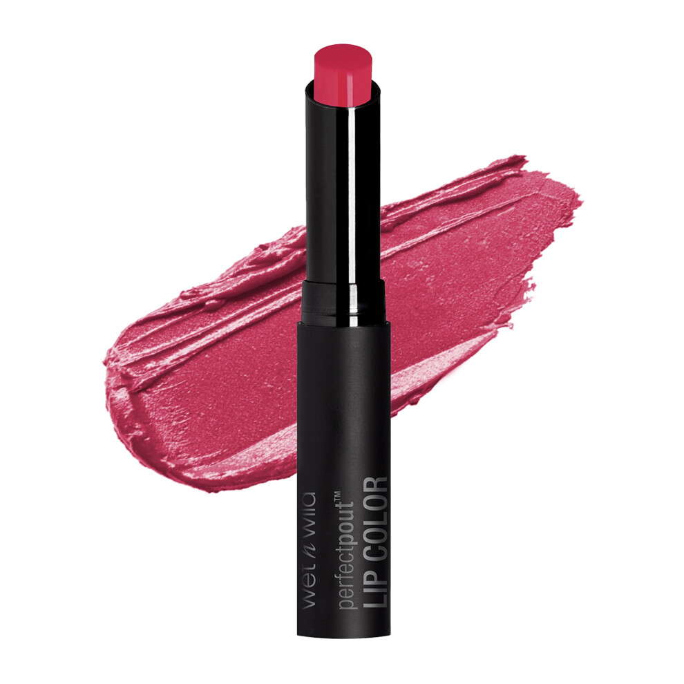 wet n wild Perfect Pout Lipstick  Hot Pink  Vegan  Gluten-Free  Cruelty-Free  Lip Color-image-OPC-PFKQFZZ-NEW