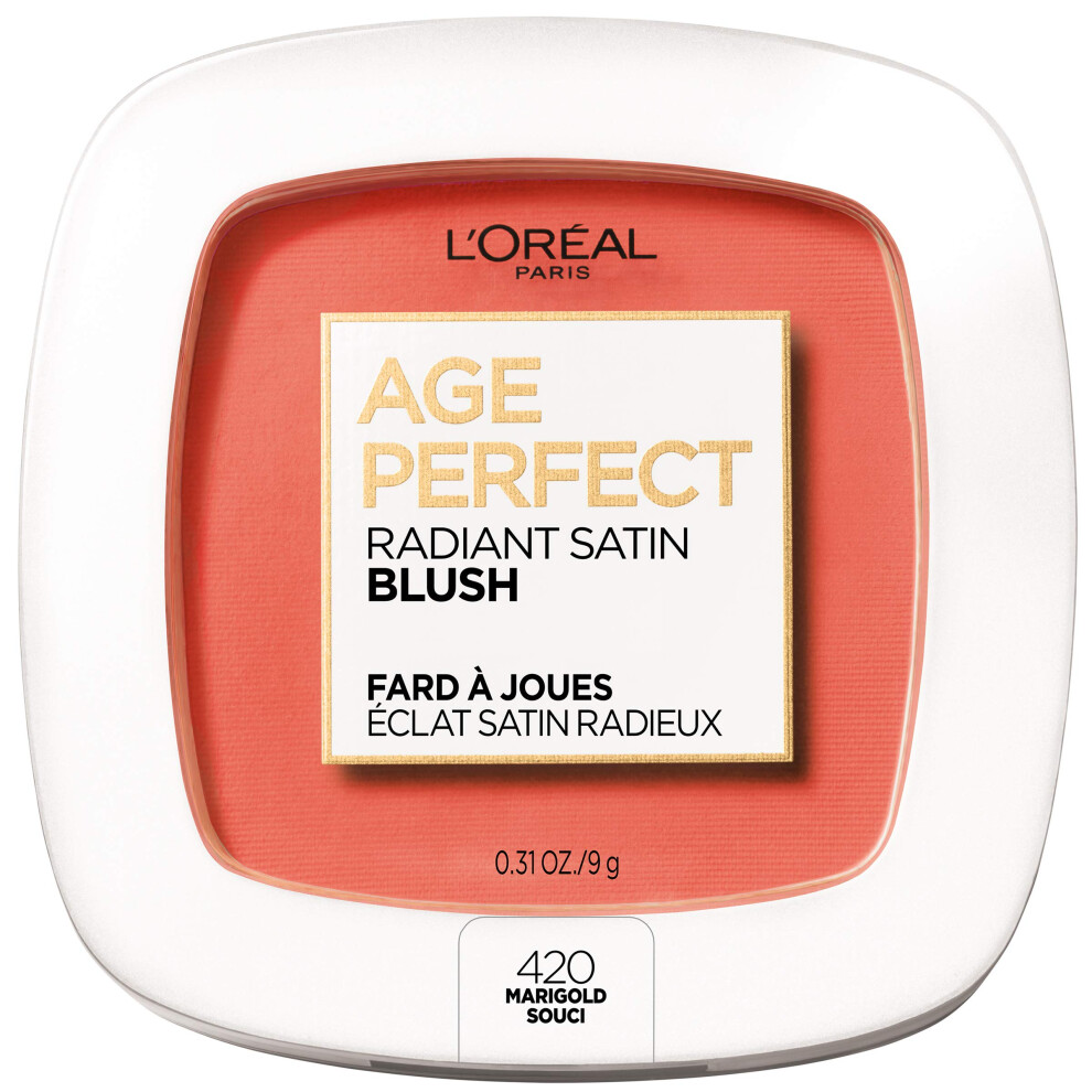 LâOrã©Al Paris Lor?Al Paris Age Perfect Radiant Satin Blush With Camellia Oil Marigold
