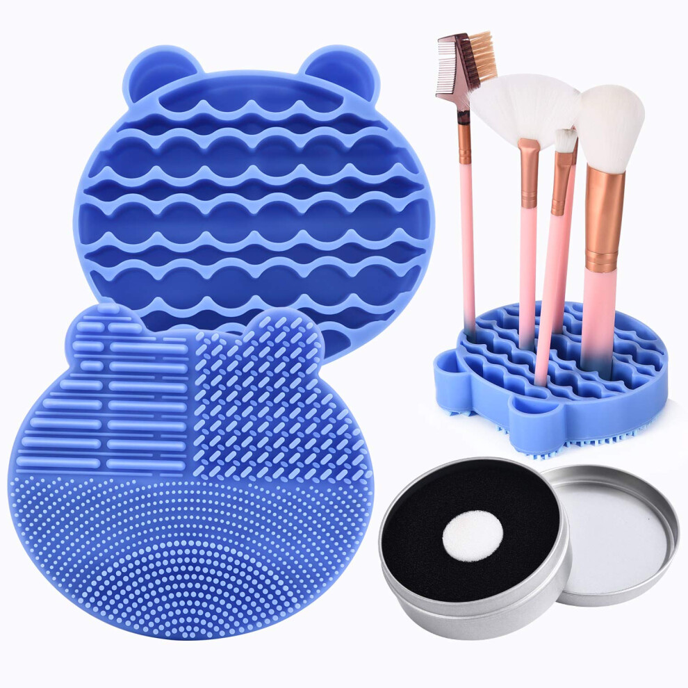 Tapis de nettoyage pour pinceaux de maquillage en silicone avec s   chage manuel des pinceaux Machine de nettoyage pour pinceaux de maquillage Tamp