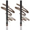 BaeBlu Natural Hypoallergenic Eyeliner Pencils Double Brown Pack 1