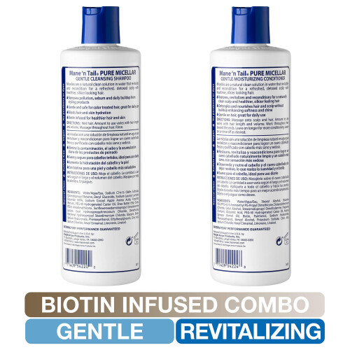Mane 'n Tail Micellar Shampoo & Conditioner Biotin 11,2 Unzen je 2