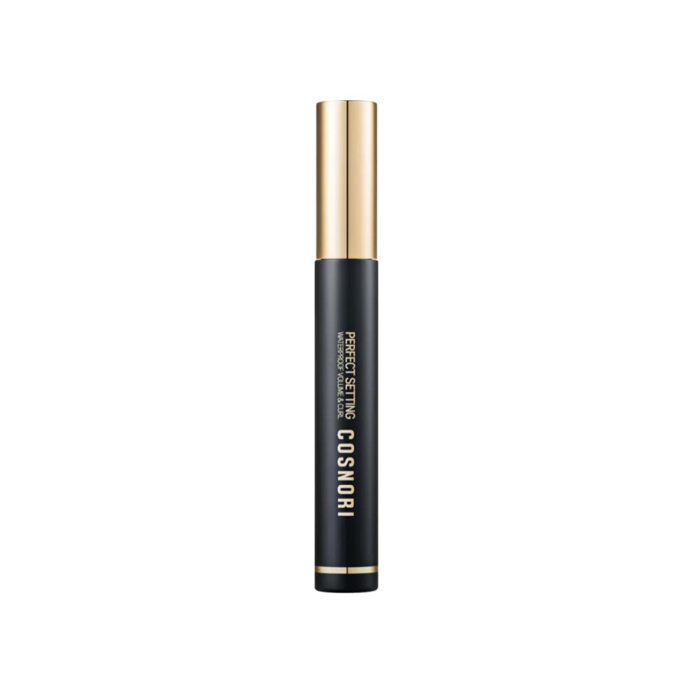 Cosnori Black Perfect Setting Waterproof Mascara Volume & Curl - Volumizing Mascara - Thicker Voluminous Eyelashes - Waterproof Smudge Proof Clump