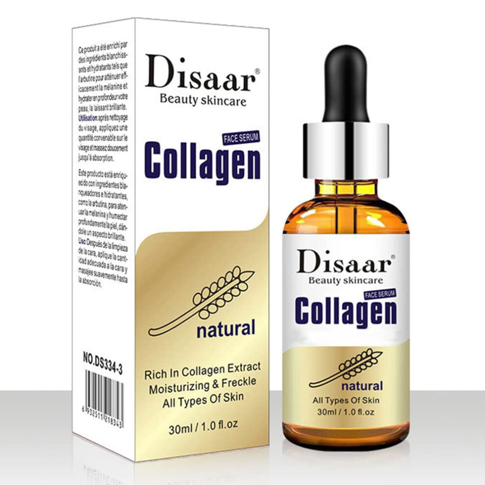 Disaar Beauty Pure Collagen Anti-Wrinkle Anti Aging Face Serum Sensitive Skin Moisturizing Freckle Replenish Water 30Ml