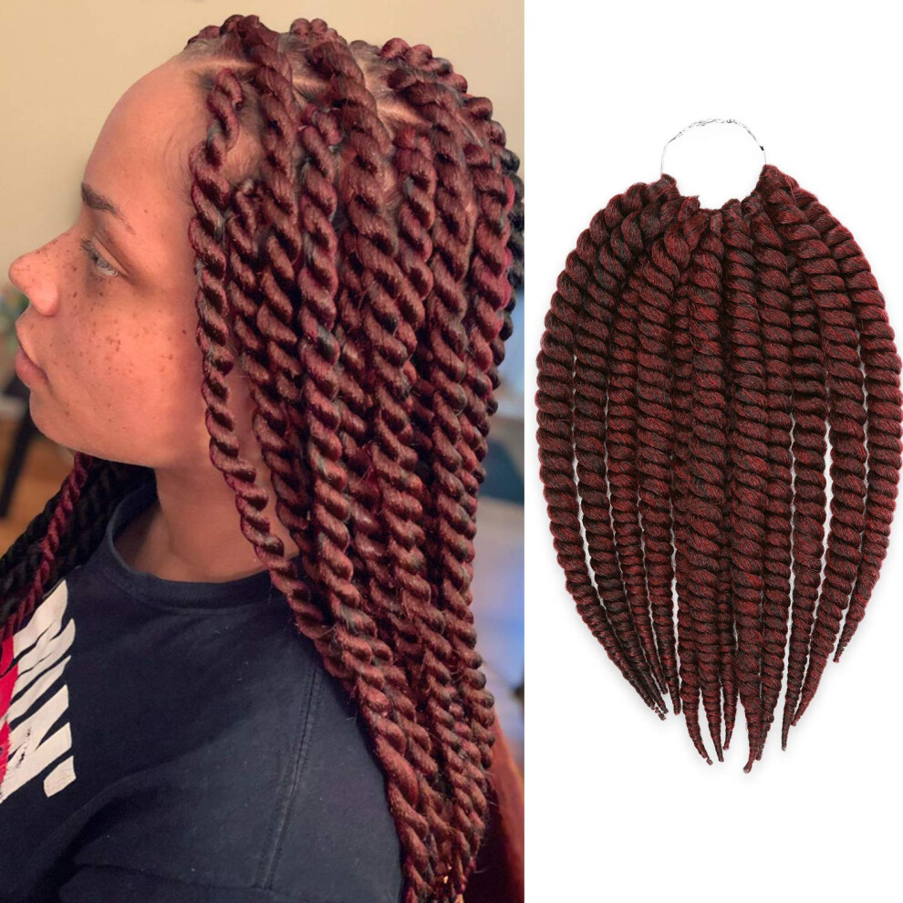 Aut Ntico Unisex Not,Specified 12 Inch 6 Pack Au-Then-Tic Jumbo Senegalese Twist Crochet Braid Hair Havana Twist Crochet Braids Hair Mambo Twist Braiding Hair Extensions (12 Inch (P