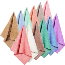 Syhood 12 stykker ansigtsvask klud 12 x 12 i makeupfjerner klude H?ndkl?de Coral Velvet ansigtsbehandling mikrofiber Bl?dt Hurtigtt?rrende ansigt