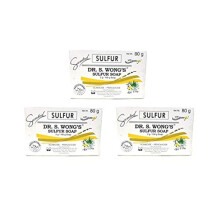 Dr. S. Wong Sulfur Soap (3 Pack Total of 240 grams)