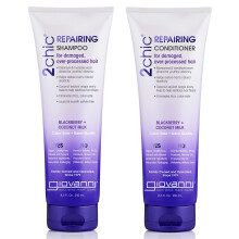GIOVANNI 2chic Ultra-Repairing Shampoo & Conditioner Set - Fr skadat verbearbetat hr hjlper till att terstlla hrets naturliga elasticitet