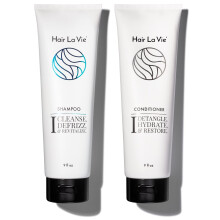 Hair La Vie Shampoo & Conditioner - Best Shampoo and Conditioner for Dry Damaged Hair - Speed Up Hair Growth and Boost Volume 9 fl oz.