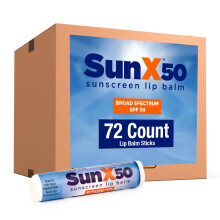CoreTex Sun X 50 Protetor Labial SPF 50 (Pacote de 72) - Protetor Solar Labial SPF 50