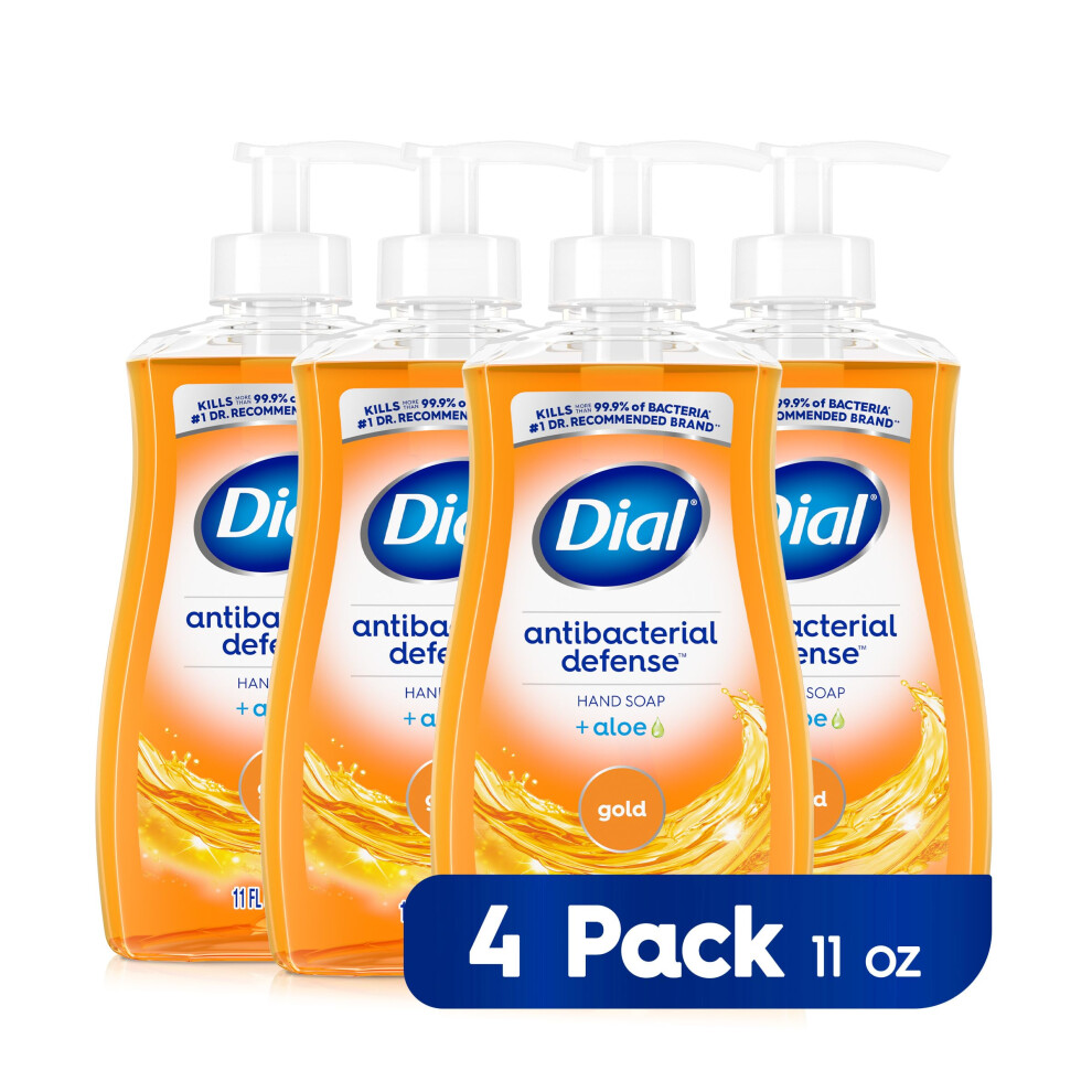 Dial Antibacterial Liquid Hand Soap  Gold  11 fl oz (Pack of 4)