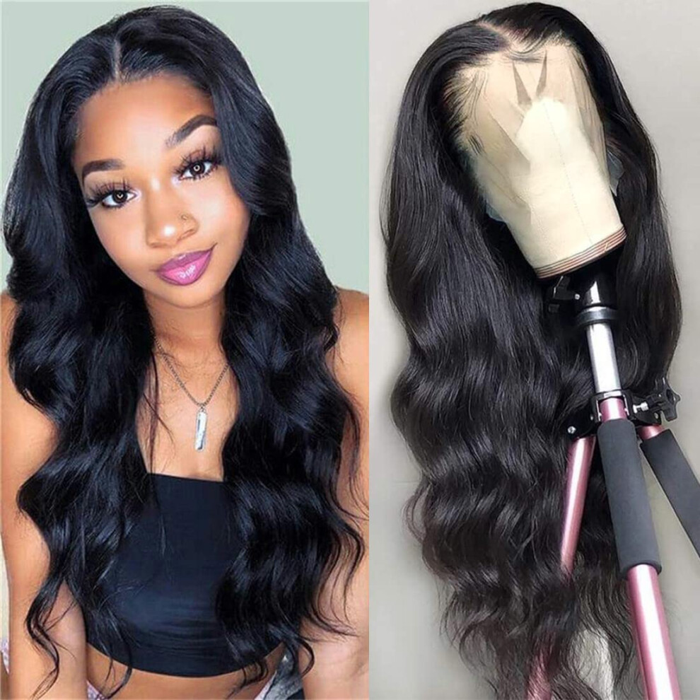 Foreverlove Body Wave 13X4 Hd Lace Front PerüCken FüR Schwarze Frauen, 10A GüTeklasse, 200 % Dichte, Brasilianisches Echthaar, PerüCke (18 Zoll B-image