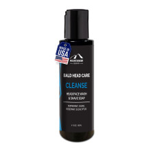Mountaineer Brand Bald Head Shampoo for Men | Alle naturlige fugtgivende/fugtgivende barberingssæbe og ansigts rengøringsmiddel | Til daglig hove
