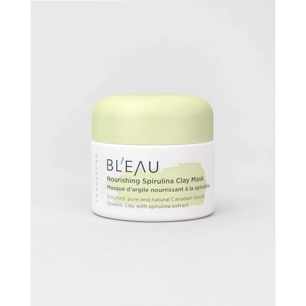 BL'EAU Nourishing Spirulina Clay Mask - Hydrate skin Replenish and Soothe and Pore Tightening  80 g e Net Wt. 2.8 oz