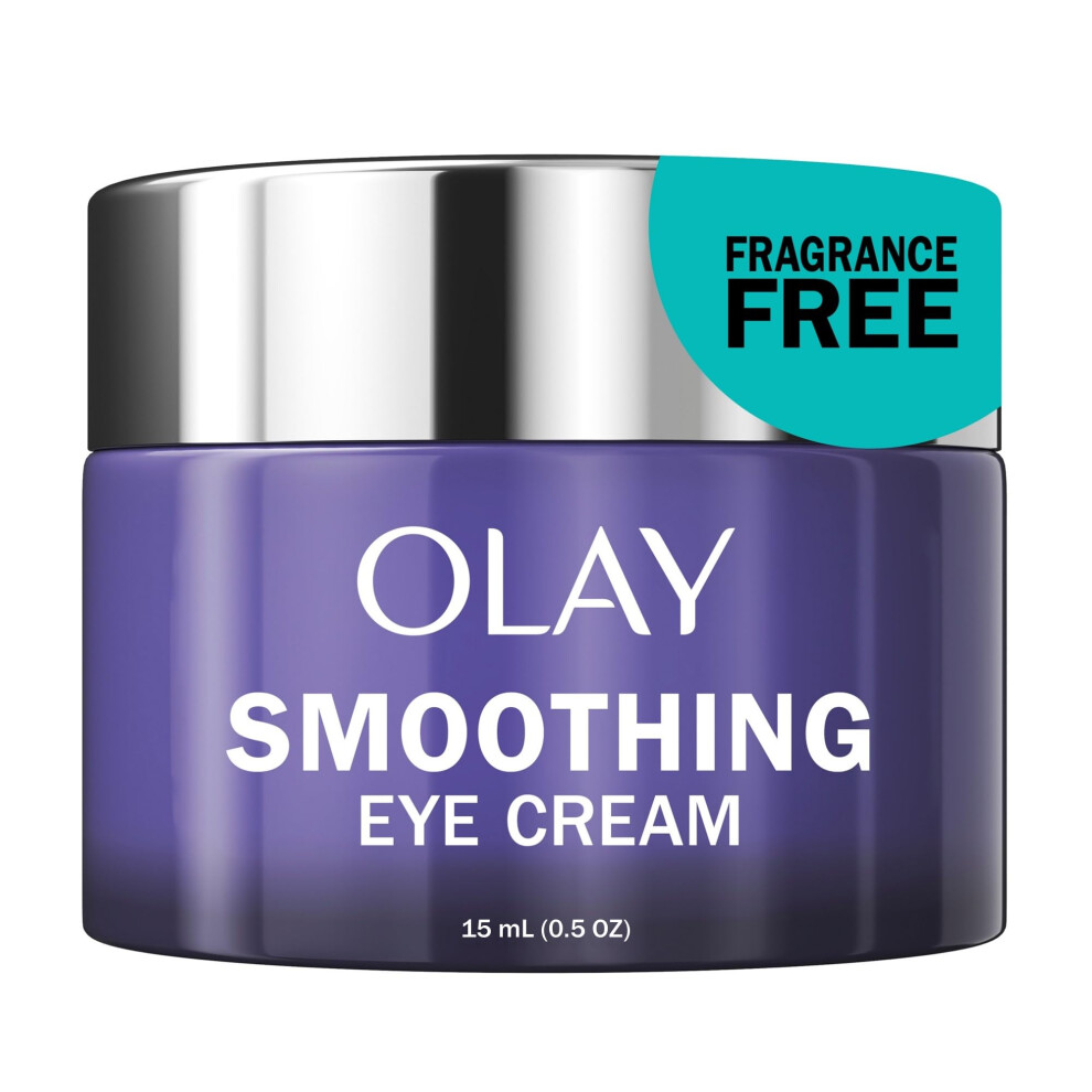 Olay Retinol 24 Night Smoothing Eye Cream  Fragrance-Free  0.5 Fl Oz