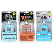 Nail-Aid 3 Stück Kalziumverdicker + 10 Quick Hacks + Pure Crystal Top Coat Clear N/A 1,65 Fl Ounce