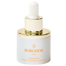 Borghese Energia Retinol Renewal Night Huile - Granactive Retinode 1% Face Huile pour la texture anti-age et peau avec de l'huile de liftre pour