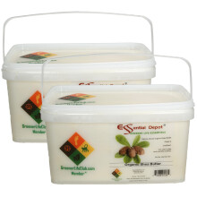 Masło shea Essential Depot – klasa A – nierafinowane – organiczne – 14 funtów – w 2 x 7 funtów bardziej ekologicznych pudełkach Life