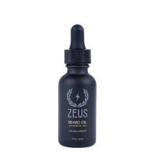 ZEUS Natural Beard Oil Premium Conditioning Beard Oil to Soften Beard & Mustache - MADE IN USA (Italian Cypress)