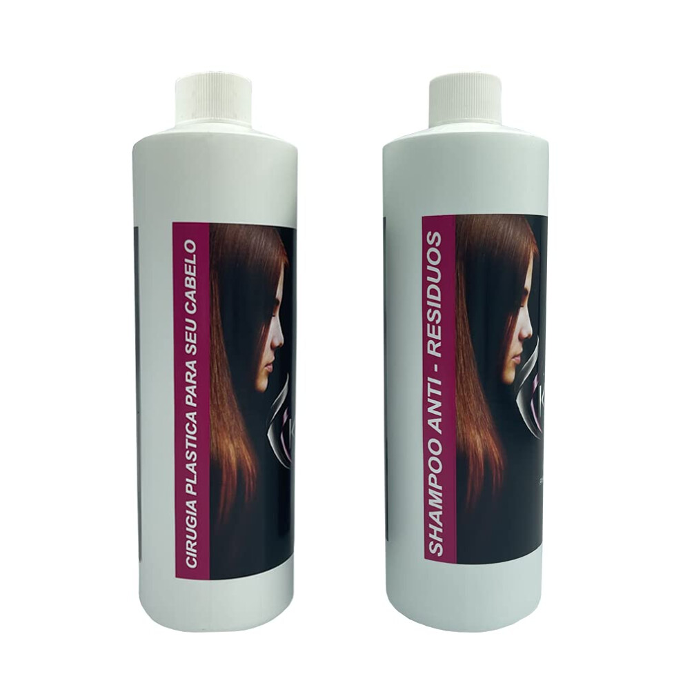 Ovocie Kera Cirugia Capilar Kerafruit 32 Oz + Shampoo Nueva Presentacion Deja Brillante El Cabello