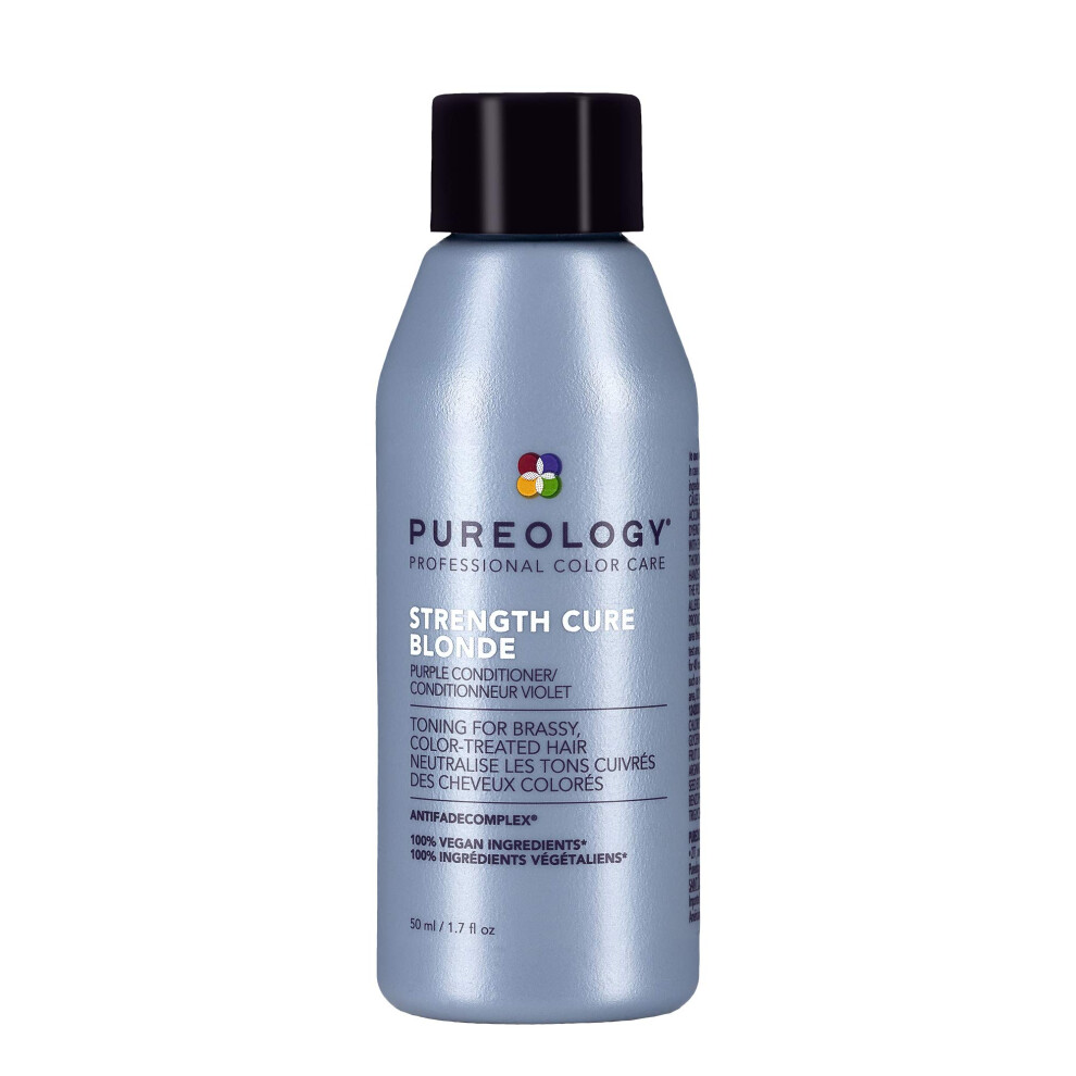 Pureology Strength Cure Blonde Purple Conditioner for Blonde & Lightened Color-Treated Hair  1.7 Fl Oz