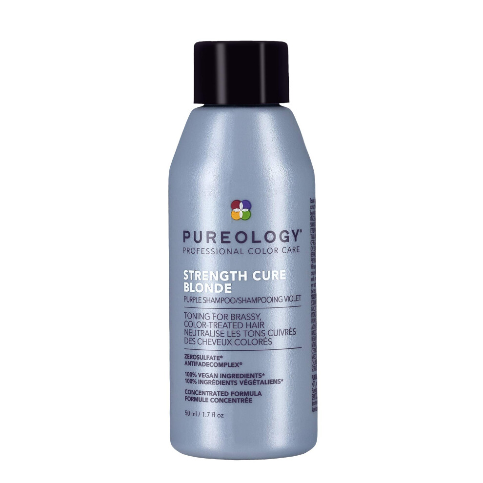 Pureology Strength Cure Blonde Purple Shampoo for Blonde & Lightened Color-Treated Hair  1.7 Fl Oz