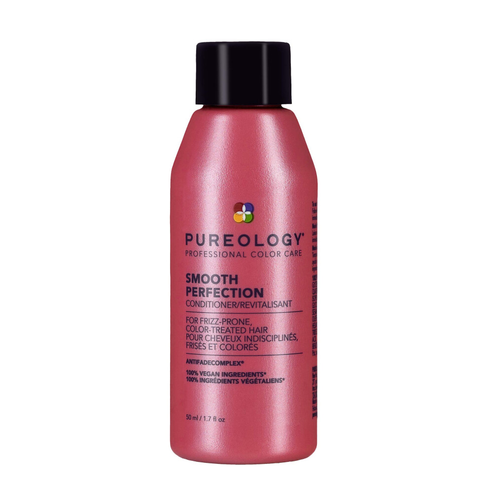 Pureology Smooth Perfection Conditioner | For Frizzy  Color-Treated Hair | Detangles & Controls Frizz | Sulfate-Free | Vegan | Updated Packaging | 1.7